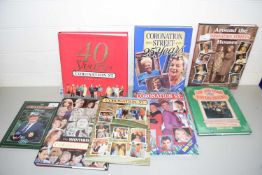 Mixed Lot: Various books relating to Coronation Street, Emmerdale and others