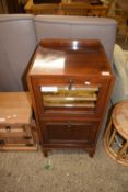 Early 20th Century mahogany music cabinet with fitted interior