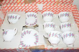 Gainsborough floral decorated tea set