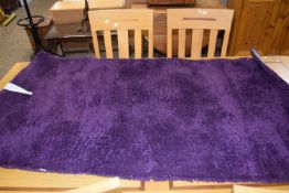 Modern teddy bear plum rug