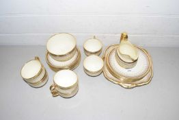 Quantity of Grosvenor gilt decorated tea wares