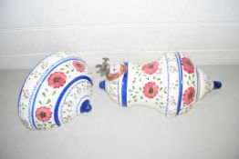 Reproduction continental porcelain wall mounted water dispenser and basin