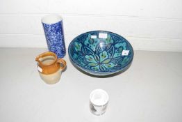 Mixed Lot: An Iznic type bowl together with various other ceramics
