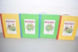 Group of four books, two editions Fun with Rupert and two editions A Year With Rupert (4)