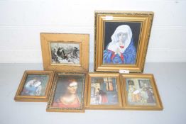 Mixed Lot: Various small gilt framed prints and pictures