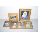 Mixed Lot: Various small gilt framed prints and pictures