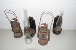 Mixed Lot: Storm lanterns and oil lamps