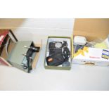 Mixed Lot: Various pocket digital cameras, a micro film editor etc