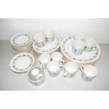 Quantity of Royal Doulton tapestry pattern table wares