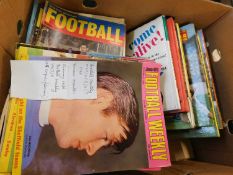 Box: Good quantity of Charles Buchan's Football Monthy, 1963-68 plus quantity of Jimmy Hill's