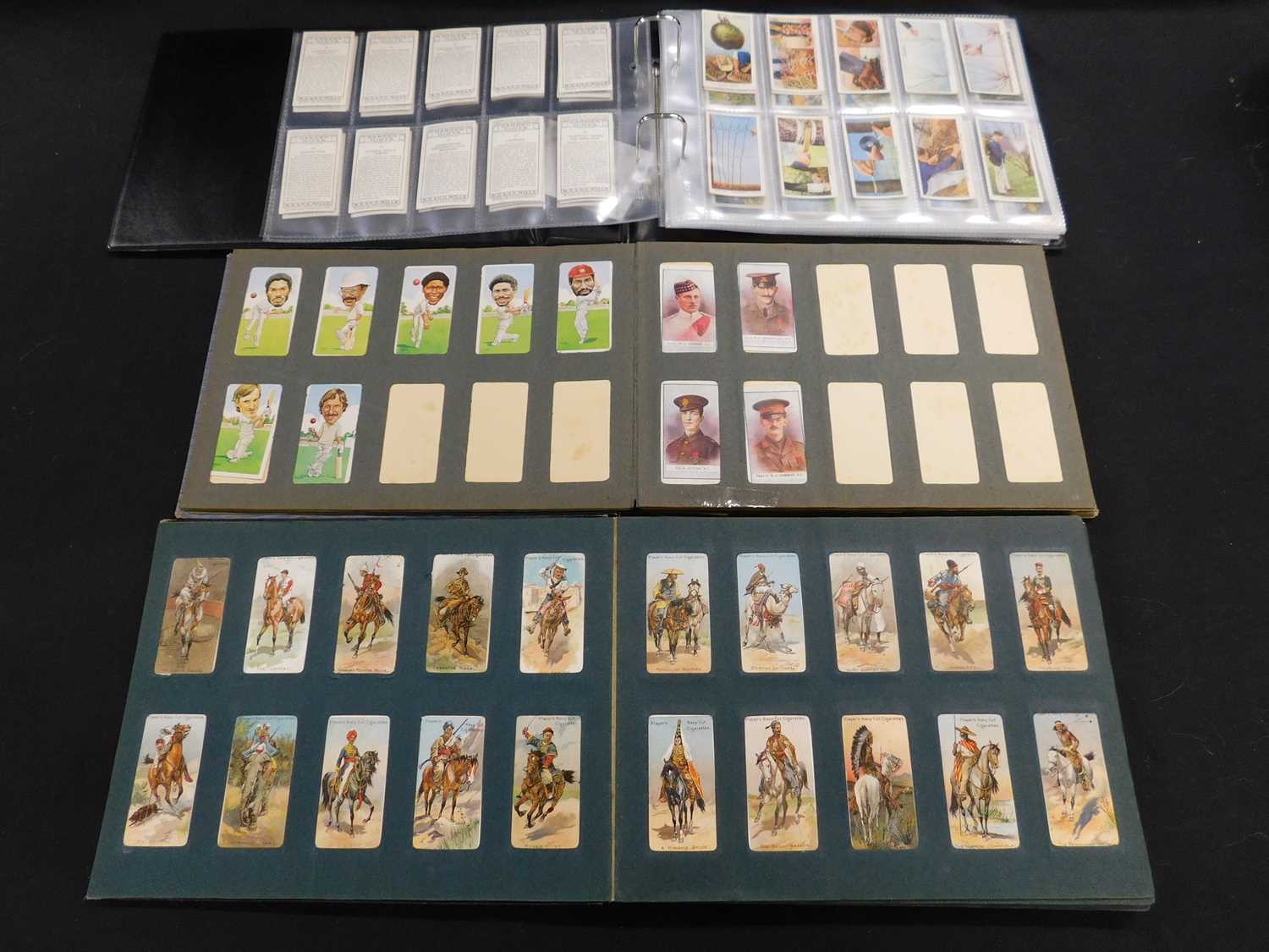 3 Boxes: large collection of cigarette cards in 2 old albums and 5 modern albums plus various - Image 2 of 4