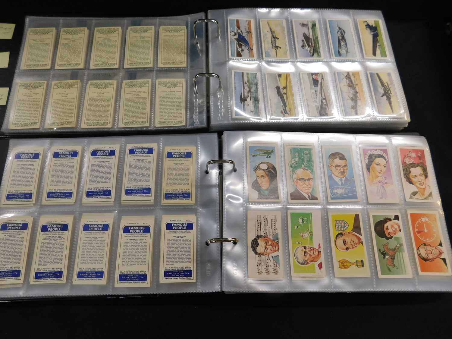 3 Boxes: large collection of cigarette cards in 2 old albums and 5 modern albums plus various - Image 4 of 4