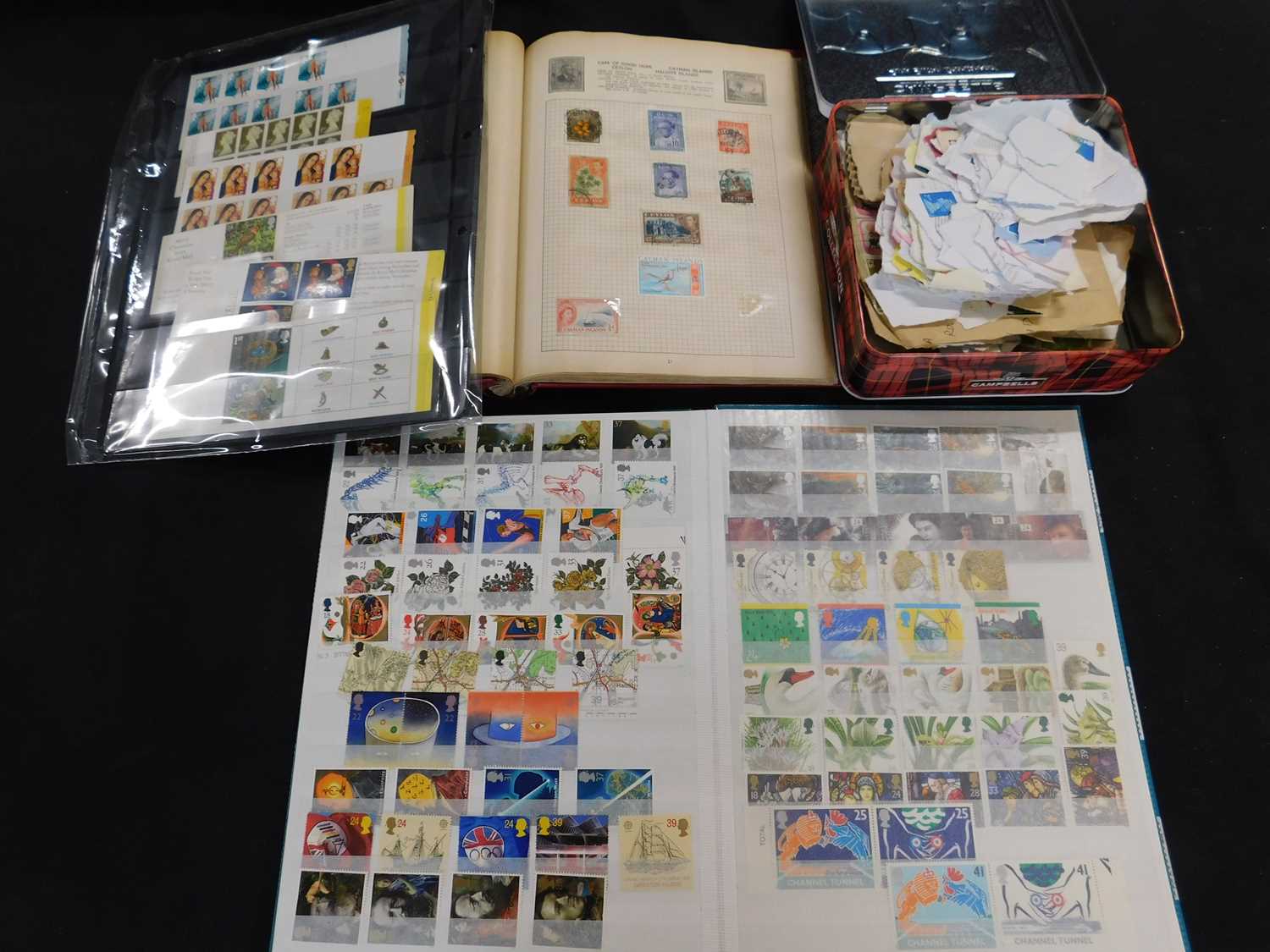 Box: assorted stamps in albums, stockbooks and loose, mainly mint modern GB - Image 4 of 5