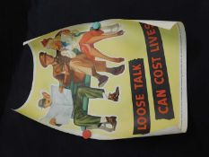 3 WWII Loose Talk Can Cost Lives coloured posters circa 1952 pub USA, approx 500 x350 mm (3)