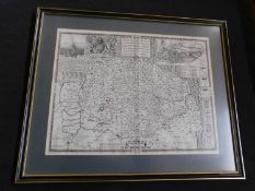 JOHN SPEED: NORFOLK A COUNTIE FLORISHING & POPULOUS DESCRIBED AND DEVIDED..., engraved map [1623],