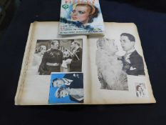 Box of Hollywood film star photographs, compiled by Pamela Collyer 1947-49 including a quantity