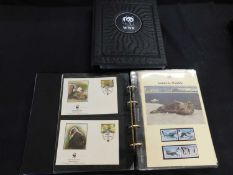 Worldwide Fund for Nature collection mint stamps and first day covers in 4 special albums