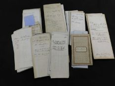 A packet of Stoughton of Bawdeswell Hall Norfolk, large quantity of deeds, accounts, indentures,