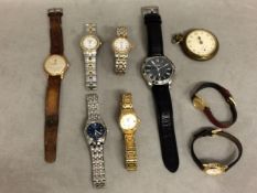 Qty of fashion and high street watches citizen etc