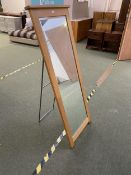 Freestanding Ercol mirror, modern, 154cm high