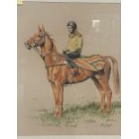 Qty of racing pictures to include a coloured print After WB Wollen, the Liverpool Grand National