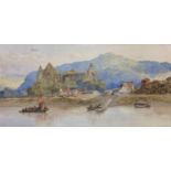 Late C19th English School, Watercolour, Tintern Abbey, 32.5 x 68cm; Artist probably William Holman