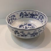 Blue and white Worcester bowl