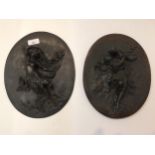 Late C19th/early C20th cast bronze plaques