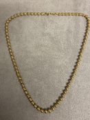 Possibly 9 ct gold chain (not tested), 12.88g