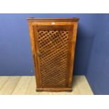 Modern Indian style cabinet with fretwork single door 129 cm H x 66cm W x 35 cm D