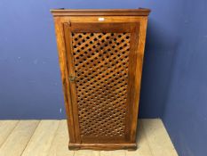 Modern Indian style cabinet with fretwork single door 129 cm H x 66cm W x 35 cm D