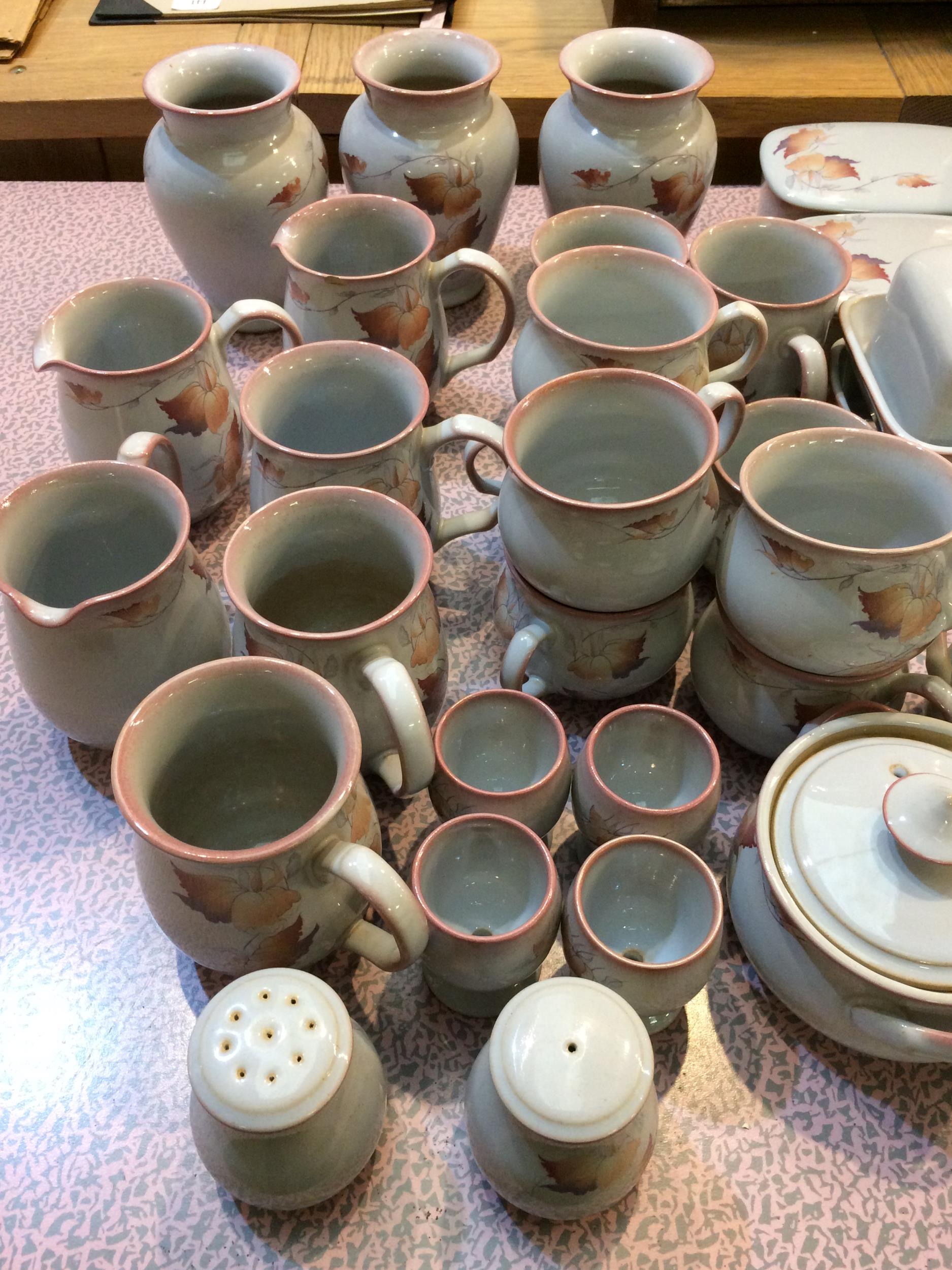 Handcrafted Denby Fine Stoneware England dinner service Twilight pattern ca 105 pieces - Image 10 of 21
