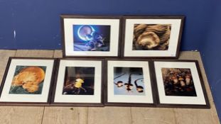 The famous Roux Family Chefs MEMORABILIA part 2 (Gavroche Restaurants etc): Six framed and glazed