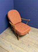 Ercol stick back chair with Ercol cushions