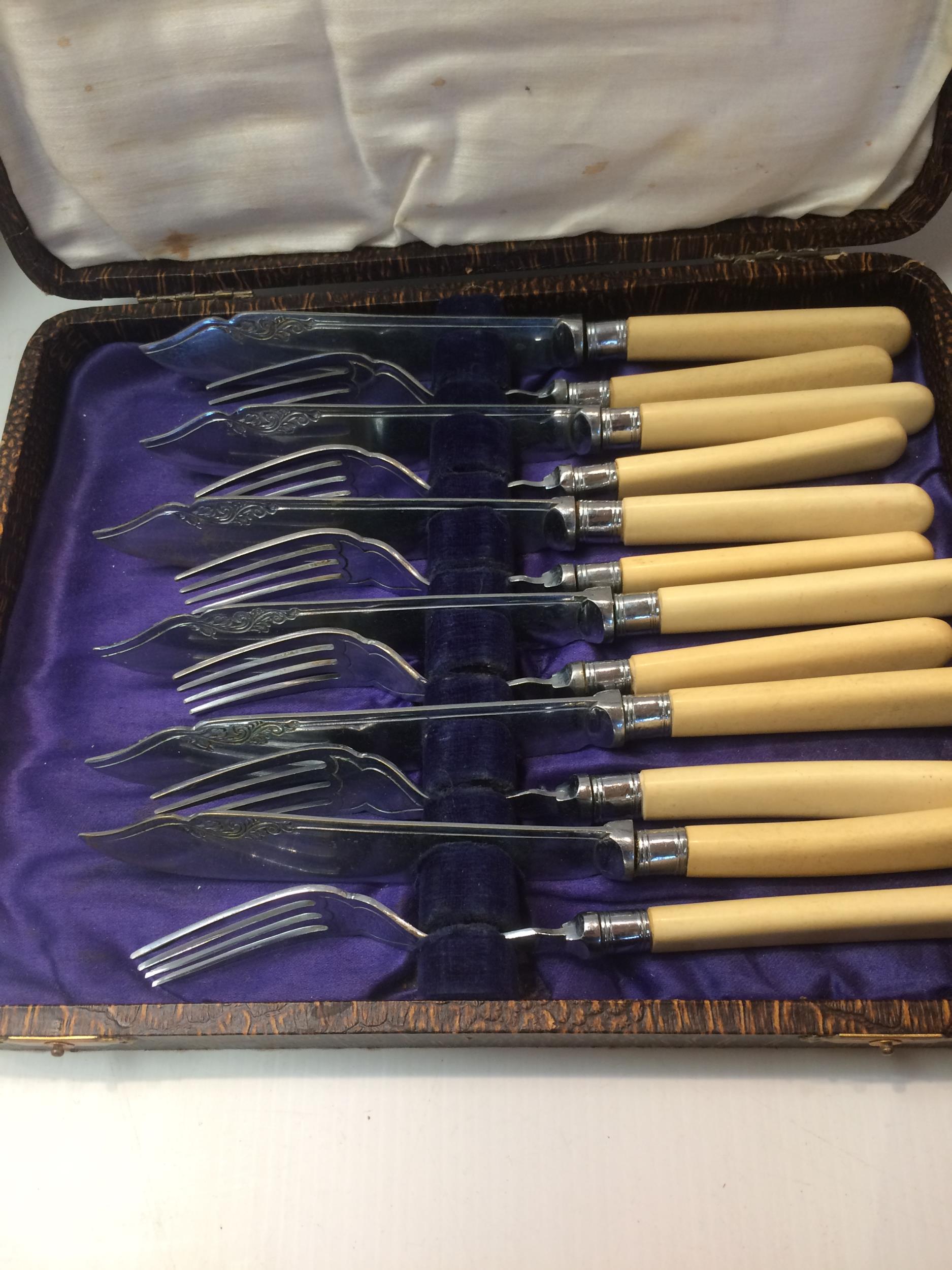 3 boxed set of silver plated and other cutlery - Image 3 of 5