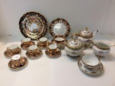 Quantity of Crown Derby, Staffordshire and Noritake china, see images for details