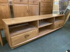 Ercol low TV cabinet, 155cm long x 43cm depth x 44 cm high