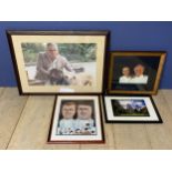 The famous Roux Family Chefs memorabilia: Framed and glazed photograph of Albert Roux with his