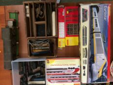 A quantity of railwayana, including Hornby Eurostar, in original box, Virgin Trains Pendolin, etc