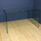 Contemporary designer style glass table 79.5 x 79.5 x 106 cmh