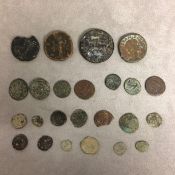 Collection of coinage of antiquity, to include Helladic and Roman examples