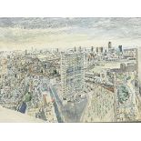 City view watercolour signed by Eric Read 1978, 40.5 x 58 cm