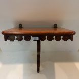 Victorian mahogany wall bracket