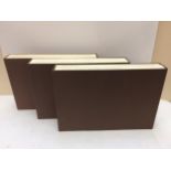 3 volumes of book sets, Domesday, all in cream binder, see images for full details