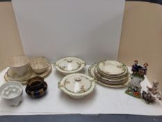 Quantity of China to include Copeland Spode, vintage jelly moulds, part dinner sets etc