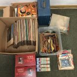 A quantity of 1960s and other music collectors memorabilia including Vinyl and ephemera, including