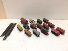 A quantity of railwayana, including trains with motor oil names