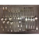Part 8 person sterling siler flatware service, 48ozt