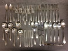 Part 8 person sterling siler flatware service, 48ozt