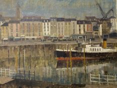 MICHAEL CADMAN, oil on board, C20th steam boat on a river, signed and dated lower right Michael